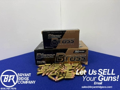 Blazer Brass 9mm Luger 115 Grain FMJ 400RDS *RANGE DAY READY*