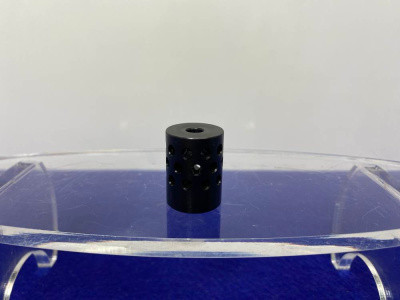 Unreamed 3-Hole Muzzle Brake Blue/Blk *1/2x28 THREAD/ .22 ID/ .75 OD*-GID1177349556