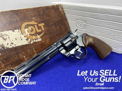 1978 Colt Python .357Mag Blued 6" *LEGENDARY SNAKE SERIES REVOLVER*