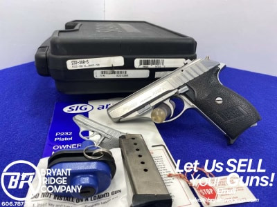 1999 Sig Sauer P232 SL .380 ACP Stainless 3.6" *GERMAN MANUFACTURED*