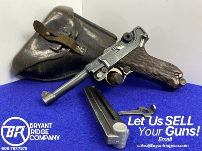 1920 DWM P.08 Luger 9mm Blue 4" -COLLECTIBLE GERMAN MADE HANDGUN- Iconic