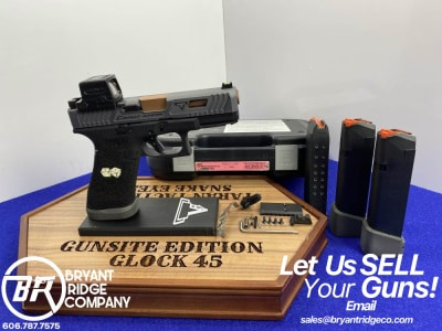 Glock 45 9mm *CUSTOM BUILT TARAN TACTICAL "DAY SHIFT SNAKE EYES" EDITION*
