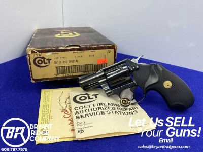1981 Colt Detective Special .38 Spl Blue 2" *COLLECTIBLE "FOURTH ISSUE"*