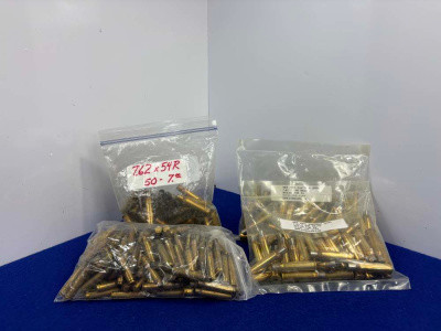 Mixed Lot 7.62x54R & 5.56 NATO Empty Brass Casings* QUALITY RELOADING LOT*