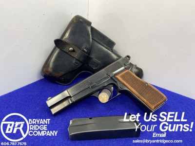 Browning Hi-Power 9mm Blue *SOUGHT AFTER RED BACKED GRIPS* 