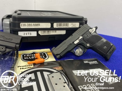 2016 Sig Sauer P238 .380 ACP Black Nitron 2.7" *PREMIUM NIGHTMARE EDITION*