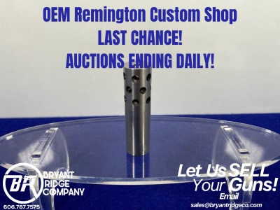 Unreamed Remington 3 Hole Muzzle Brake SS *1/2x28 THREAD/.725 OD/.19 ID*