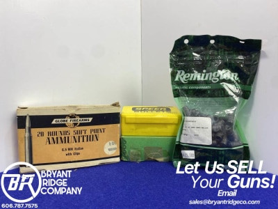 Approx. 235 Reloading Pieces & 12Rds Ammunition *LEAD RELOADING BULLETS*