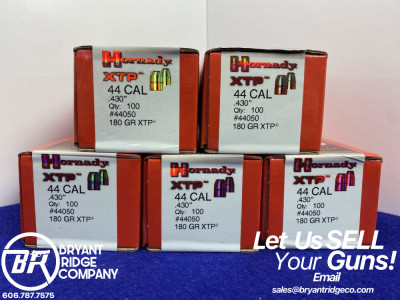 500 Hornady XTP .44 Cal .430 180gr Bullets *JACKETED HALLOW POINT BULLETS*