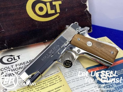 1984 Colt Combat Commander .45ACP *GORGEOUS BRIGHT NICKEL MODEL*