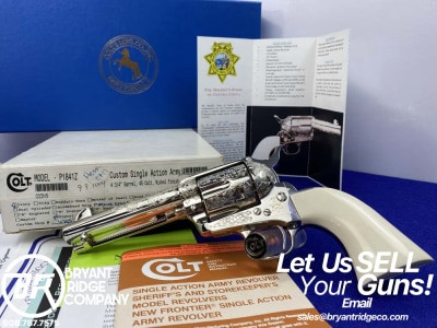 Colt Single Action Army 45 *CLASS C ENGRAVED CONTRA COSTA SHERIFF 1 OF 100*