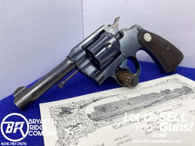 1938 Colt Official Police .38colt *SOLD TO WINCHESTER REPEATING ARMS*
