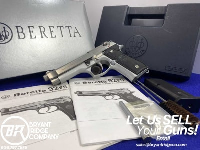 1995 Beretta 92FS Inox 9mm SS 4.9" *HEAD-TURNING ITALIAN MADE HANDGUN*