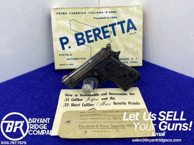 Beretta 950B Jetfire .22 Short 2.5" Blued *TIP-UP BARREL POCKET PISTOL*