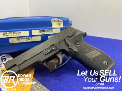 Sig Sauer P226 Stainless .357 Sig Blk 4.4" *AWESOME HIGH-QUALITY HANDGUN*