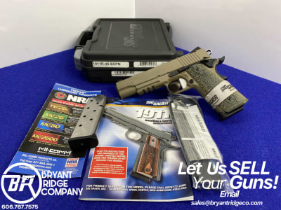 2012 Sig Sauer 1911 Scorpion .45 ACP FDE *IMPRESSIVE HIGH-QUALITY HANDGUN*