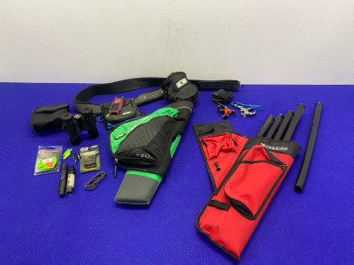 Archery Accessory Lot - Quivers, Binoculars, + More *EASTON AND BOHNING*