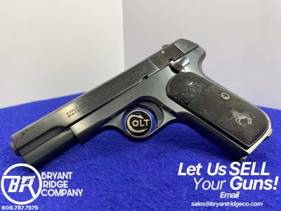 1924 Colt 1903 .32 ACP Blue 3 3/4" *COLLECTIBLE POCKET HAMMERLESS TYPE III*