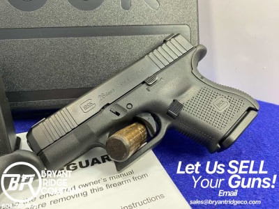 Glock 26Gen5 9mm Black 3.43" *AWESOME SUB-COMPACT SEMI-AUTOMATIC*