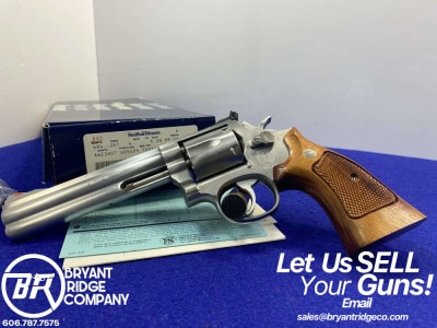 Smith & Wesson 686-1 .357 Mag Stainless 6" *AMAZING DISTINGUISHED COMBAT*