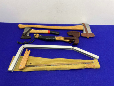 Outdoors Tool Lot - Axe, Hatchet, Saw, Tomahawk *HELKO WERK & ADLER*