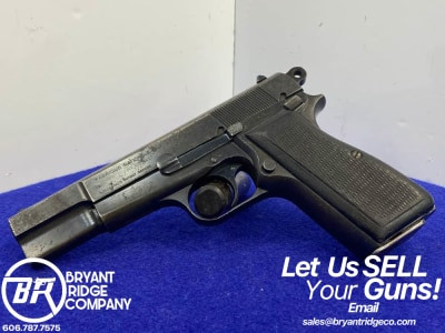 1952 FN d'Armes de Guerre Hi-Power 9mm Blued 4.625" *HISTORICAL PIECE*