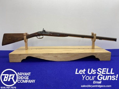Moore Double-Barrel Shotgun 14 Ga Patina 30" *ANTIQUE PERCUSSION SHOTGUN*  