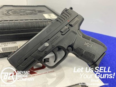 Springfield Armory XDE-9 9mm Black 3.3" *DOUBLE/SINGLE ACTION TRIGGER*