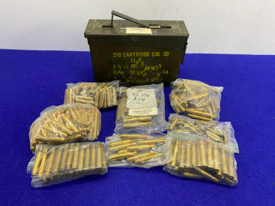 Large Mixed Brass Case Lot Reloading Brass .30-06, .35 Rem *RELOADER'S LOT*