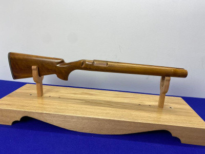 40X Gloss Brown Hardwood Rifle Stock w/White Line Buttplate *GLOSS FINISH*