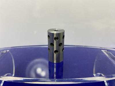 Unreamed 3-Hole Muzzle Brake Blue/Blk *1/2x28 THREAD / .19 ID / .785 OD*-GID1186349565