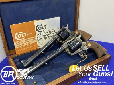 1980 Colt SAA New Frontier .45Colt 7.5" *PAIR OF DESIRABLE 3rd GEN SAA'S*