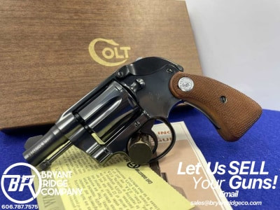 1970 Colt Detective Special .38 Sp Blue 2"*FACTORY HAMMER SHROUDED EXAMPLE*
