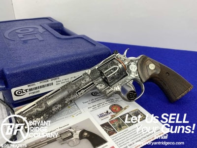Colt Python .357Mag 6" -CUSTOM ENGRAVED "SNAKE & SCROLLS"- Awesome