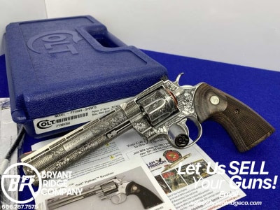 Colt Python .357Mag 6" -"SNAKE & SCROLLS" CUSTOM ENGRAVED- Awesome