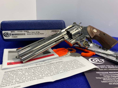 2022 Colt Python .357 Mag Stainless 6" *HEAD-TURNING MODERN SNAKE SERIES*