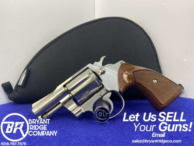 1972 Colt Detective Special .38 Spl Nickel 2" *EXCELLENT 2nd ISSUE MODEL*