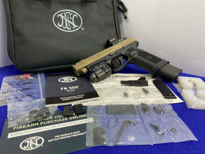 FN 509 Tactical 9mm FDE 4.5" *HOLOSUN HS507C-X2 OPTIC w/ TLR-7 FLASHLIGHT*