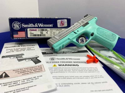 Smith Wesson SD9 VE 9mm Stainless 4" *EYE-CATCHING ROBIN'S EGG BLUE FRAME* 