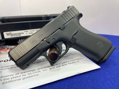Glock 43X 9mm Black 3.41" *CLASSIC RELIABLE COMPACT HANDGUN*-GID1189128910