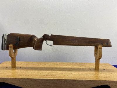 Dark Brown Wooden Rifle Stock - Gunsmith Project *ADJUSTABLE BUTTPLATE*