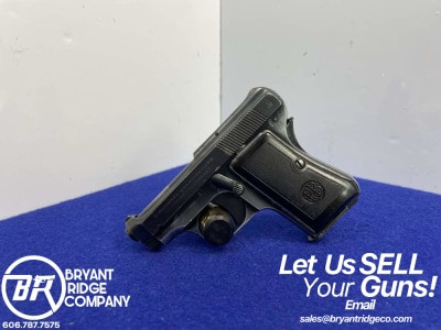 1953 Beretta 418 .25 ACP Blue 2 1/4" *OUTSTANDING ITALIAN POCKET PISTOL*
