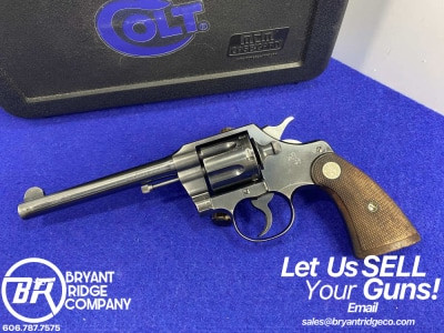 1939 Colt Official Police .38 Sp Blue 6" *HEAD TURNING PRE-WAR MODEL*-GID1190627026