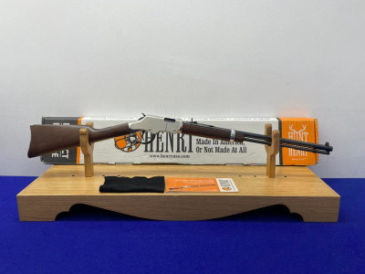 Henry H4 Golden Boy Silver Rifle 20" Blued .22 WMR *BEAUTIFUL LEVER-ACTION*