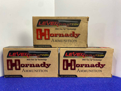 60Rds Hornady LEVERevolution .444 Marlin Ammunition *FLEX TIP TECHNOLOGY*