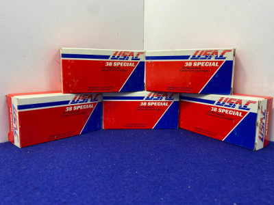 250Rds USA Ammunition .38 Special Ammunition *JACKETED SEMI-WADCUTTER LOAD*