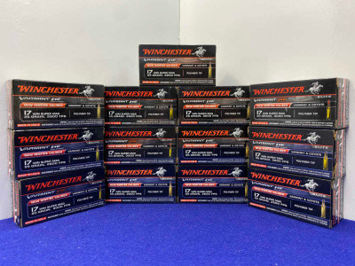 650 Rounds of  Winchester .17 WSM Ammunition *HIGH VELOCITY VARMINT LOADS*