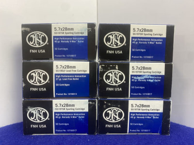 300Rds FN 5.7x28mm SS197SR & SS195LF Ammo *HIGH PERFORMANCE AMMUNITION*