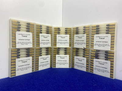 200 Rounds Lok-Shot 22 LR Tracer Rimfire Ammunition *SPECIALTY TRACER LOAD*