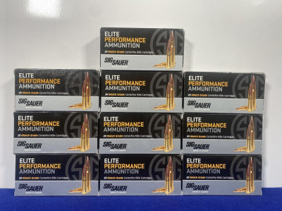 200 Rounds SIG Sauer 308 Win 175Gr OTM Ammunition *MATCH GRADE RIFLE AMMO*